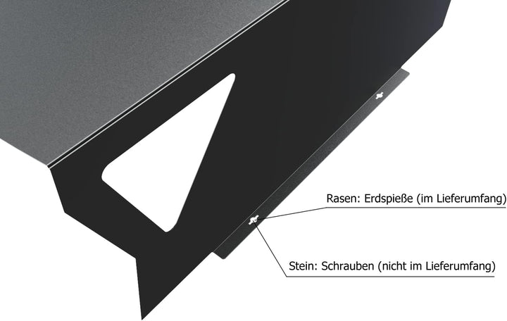 teileplus24 RG1 Mähroboter Garage | Carport Überdachung für Rasenroboter | Passend für Sileno Husqua