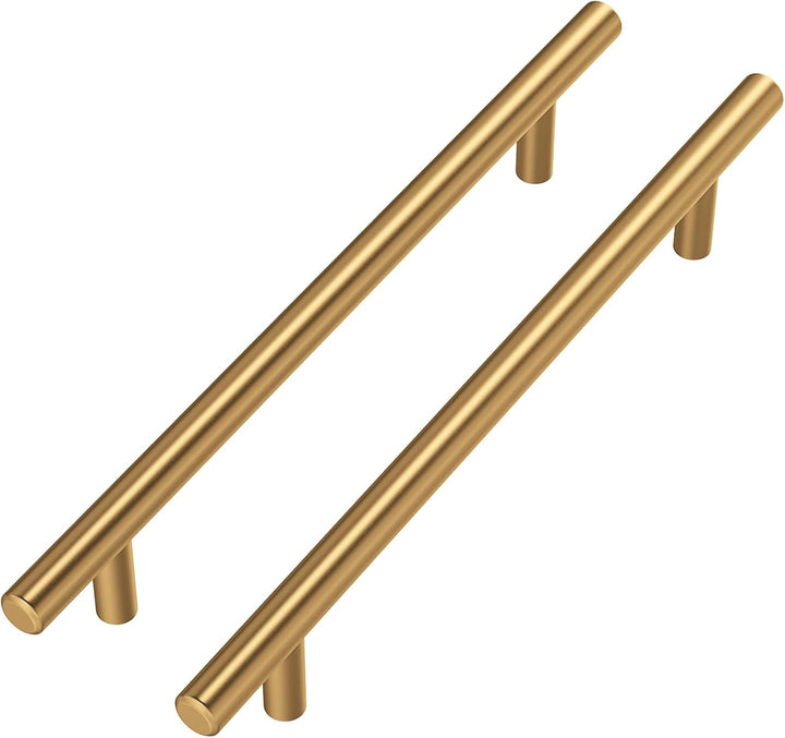 goldenwarm 10 Stück Möbelgriffe 160mm Lochabstand Gold Schrankgriffe Gold Türgriffe Gold -LS201GD160