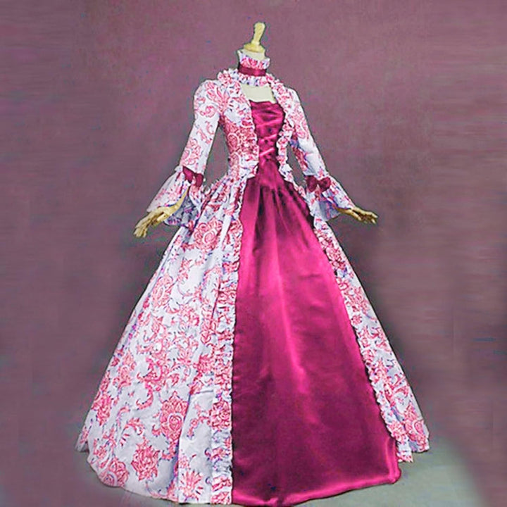 KBOPLEMQ Mittelalter Kleidung Damen Court Rokoko Barock Marie Antoinette Ballkleider Abendkleider Co