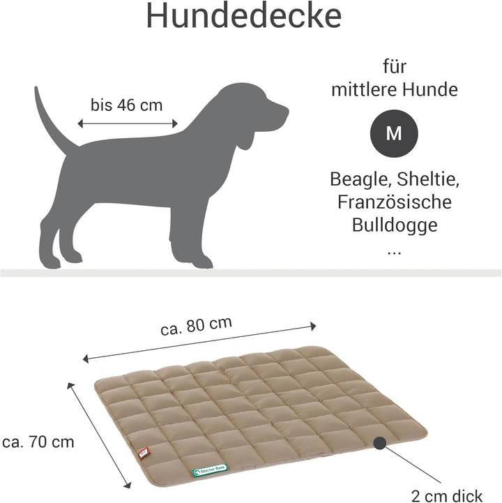 Doctor Bark Hundedecke – weiche, hochwertige Hundematte für mittlere Hunde, robuste Indoor-Outdoor L