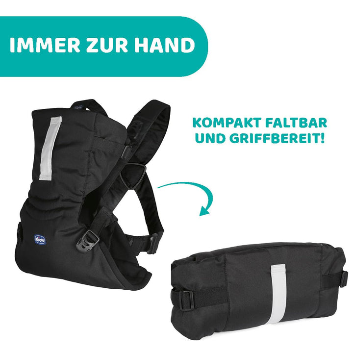 Chicco Easyfit Ergonomischer Babytrage für Neugeborene von der Geburt bis 9 kg, einfache und intuiti