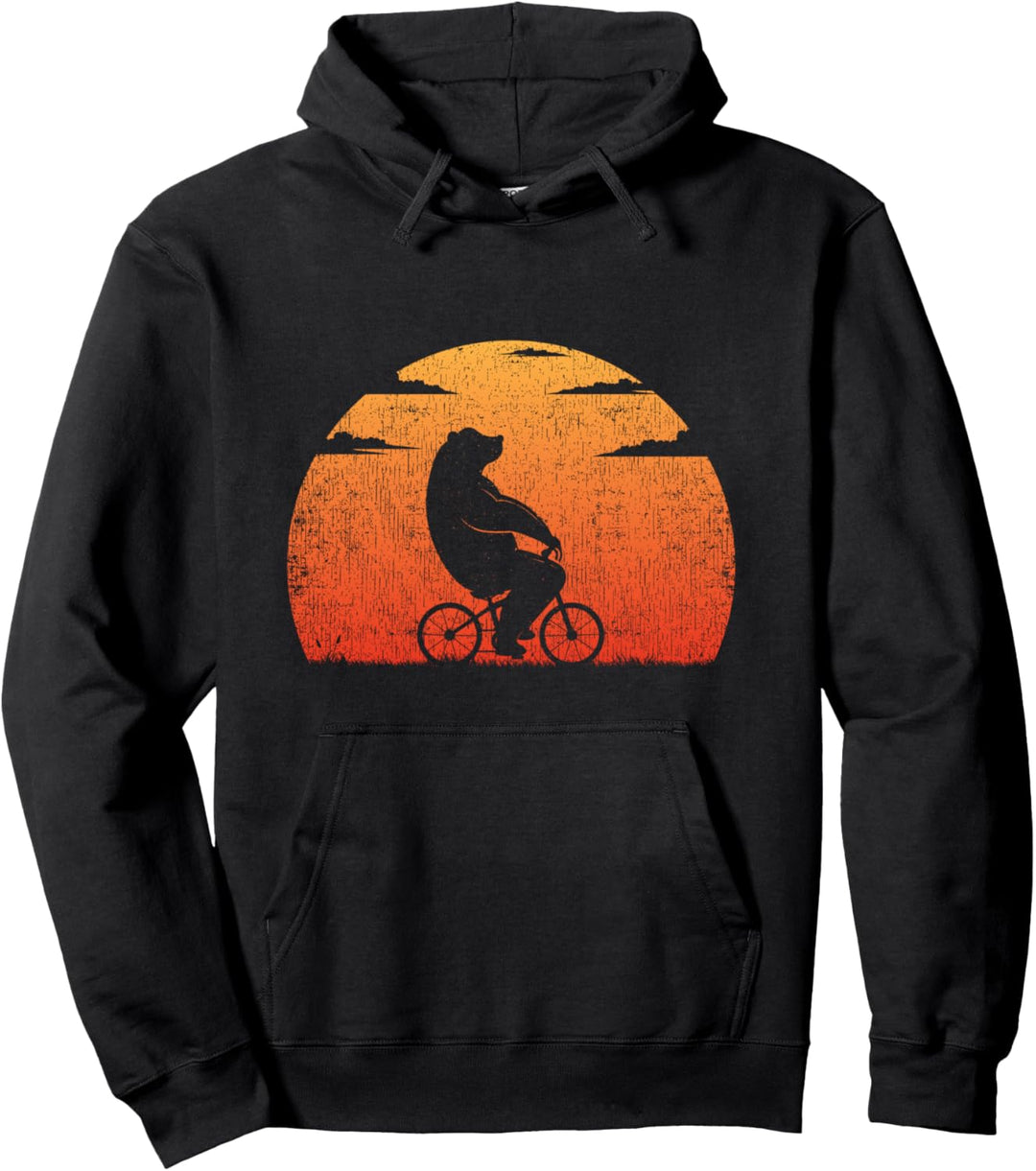 Radfahrer Geschenk Herren Mountainbike Damen Retro Fahrrad Pullover Hoodie