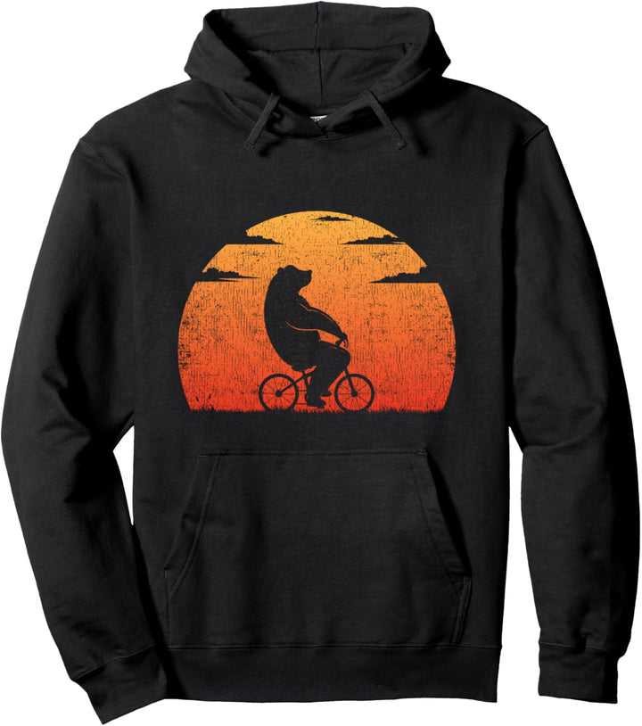 Radfahrer Geschenk Herren Mountainbike Damen Retro Fahrrad Pullover Hoodie