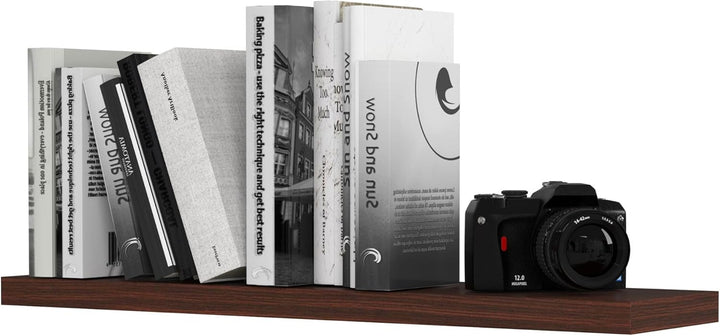 AKORD Wandregal PS-4 80 cm Bücherregal Spielzeug Blumen Dekoration für Wohnzimmer Schlafzimmer Moder
