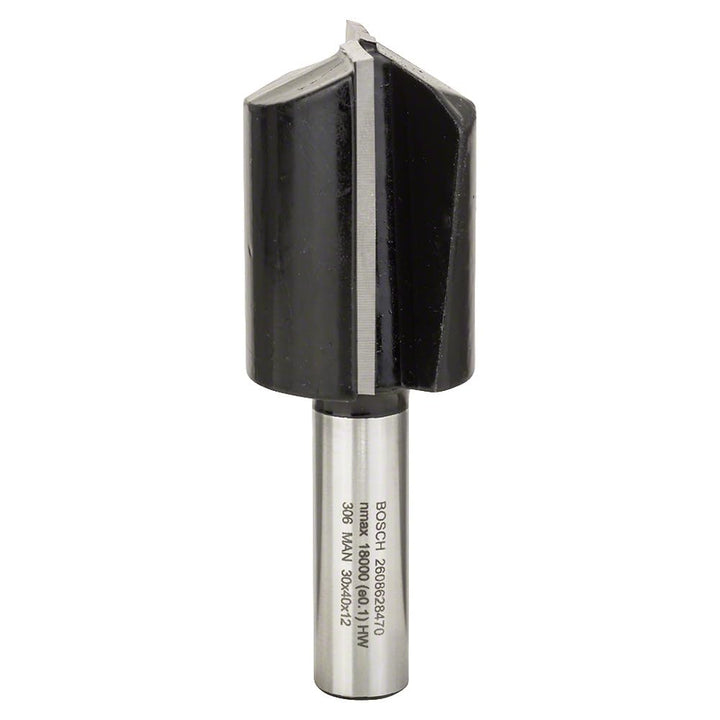 Bosch Professional Zubehör 2 608 628 470 Nutfräser 12 mm, D1 30 mm, L 40 mm, G 81 mm Ø 30 mm 12 mm L