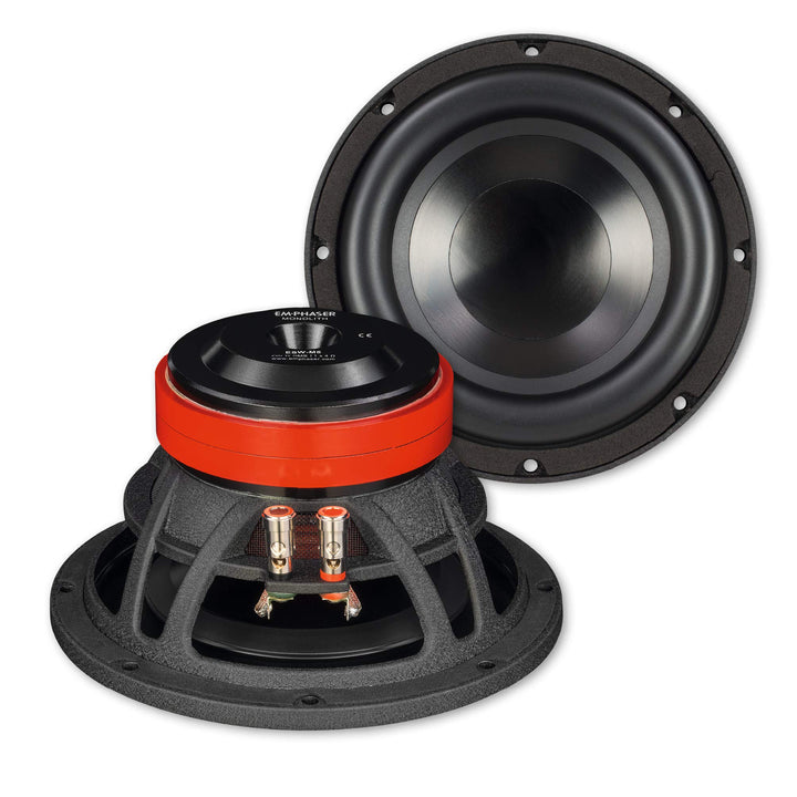 EMPHASER ESW-M8: Bass Lautsprecher 20 cm mit 200 Watt RMS, leistungsstarker 8 Zoll Subwoofer für Aut