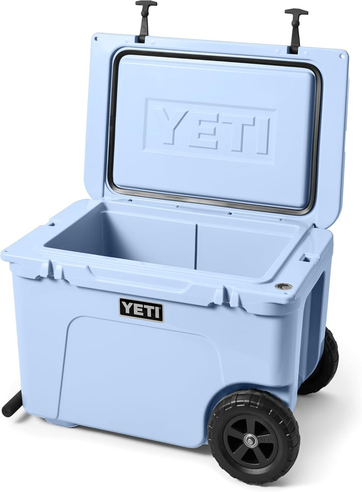 YETI Tundra Haul Wheeled Cool Box, Insulated Hard Cooler Big Sky Blue, Big Sky Blue