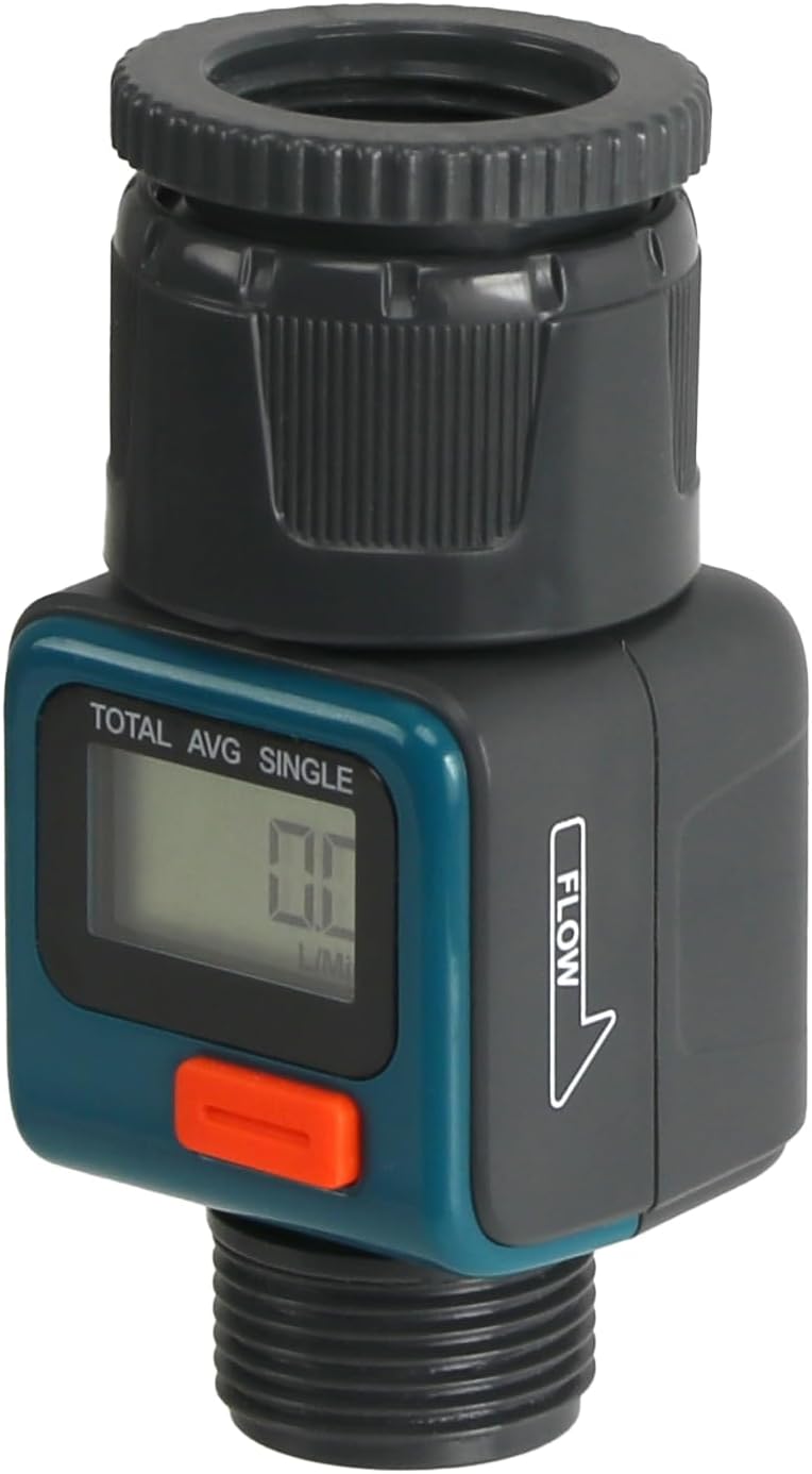 Daygreen Digitaler Wasserzähler DH-WT004, mit Adapter 1" u. 3/4"
