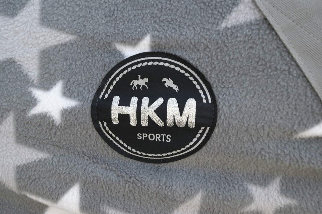 HKM Abschwitzdecke -Stars-, Rückenlänge 155 cm, grau, 155