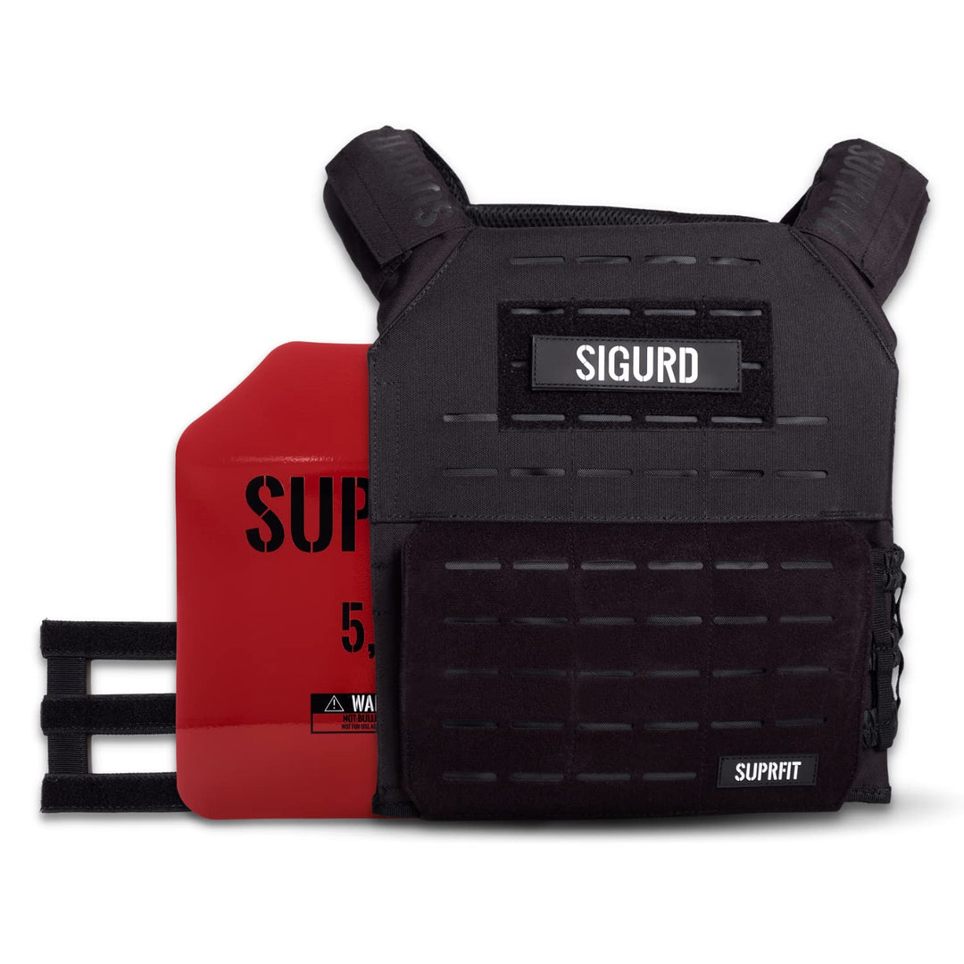 SUPRFIT - Sigurd 3D Gewichtsweste für Calisthenics, Krafttraining & Crossfit - Verstellbare Weight V