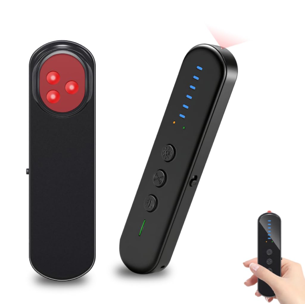 AOBOCAM Wanzen Detektor, Versteckte Kamera Finder mit RF &amp; GPS Signalerkennung – 5 Modi, Tragbarer A