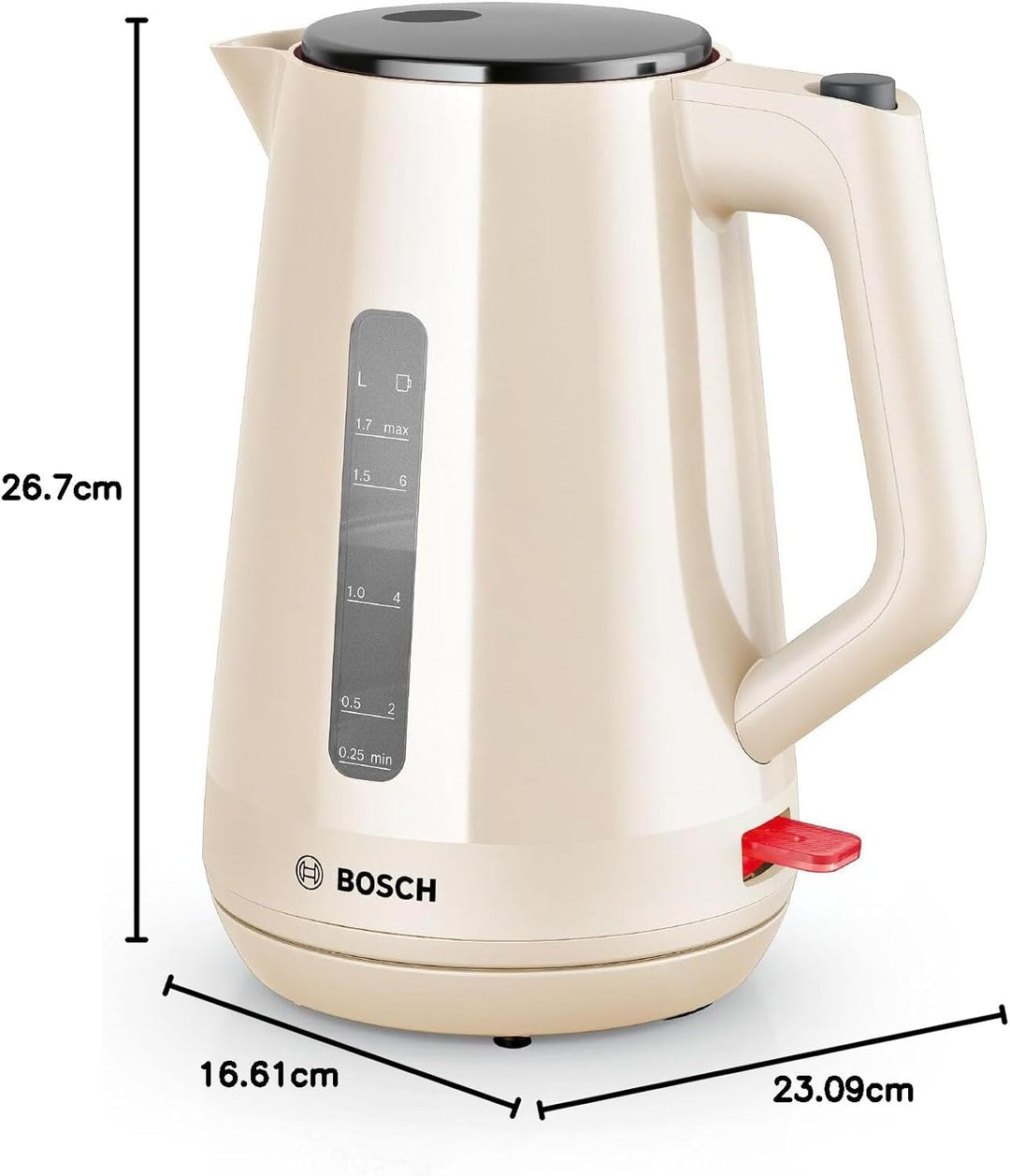Bosch MyMoment Wasserkocher 1,7 l 3000 W Beige (MYMOMENT DELIGHT KETTLE - CREAM)