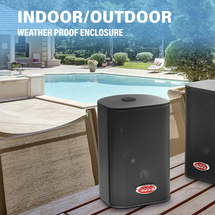 Boss Audio Systems MR4.3B Lautsprecher für MP3 und iPod, Schwarz