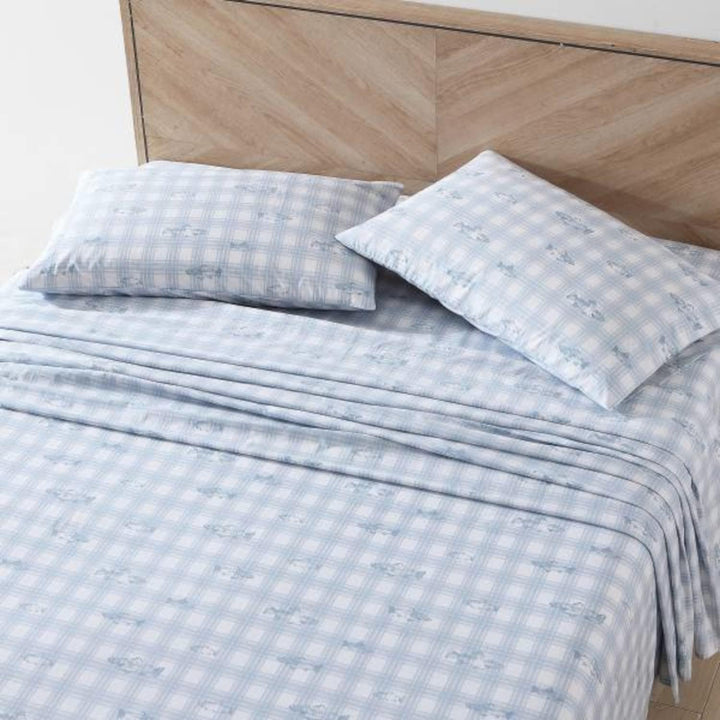Eddie Bauer - Queen-Size-Bettlaken, Baumwoll-Perkal-Bettwäsche-Set, knackige und Coole Heimdekoratio