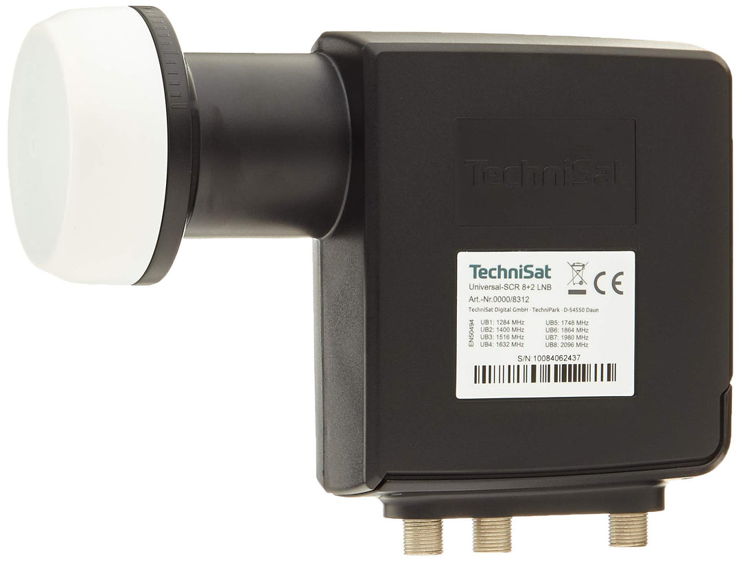 TechniSat Universal-SCR 8+2 LNB - Einkabel-LNB mit Zwei Legacy-Ausgängen (Sat-LNB mit Wetterschutzge