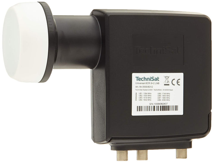 TechniSat Universal-SCR 8+2 LNB - Einkabel-LNB mit Zwei Legacy-Ausgängen (Sat-LNB mit Wetterschutzge