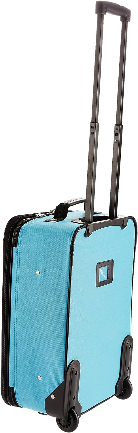 Rockland Bagage De Cabine Abs Extensible Melbourne 20 PO Koffer-Set, 38 Liter, Pinkleopard 51 in Pin