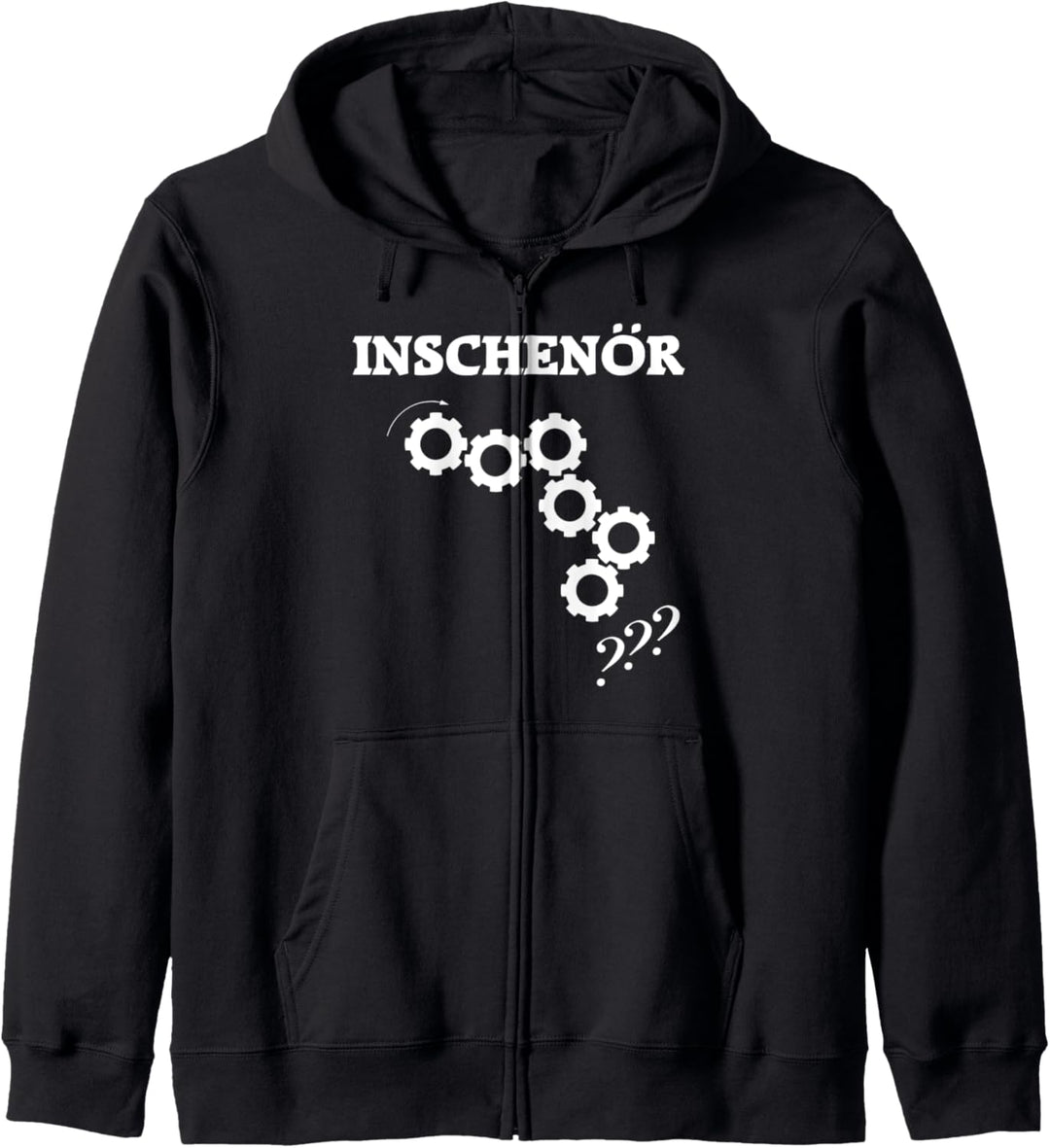 Inschenör Zahnrad Rätsel Ingenieur Geschenk Kapuzenjacke