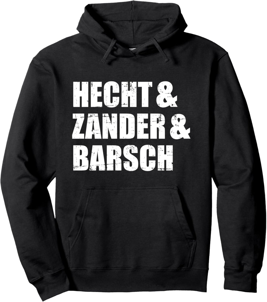 Angeln Hecht Zander und Barsch Pullover Hoodie