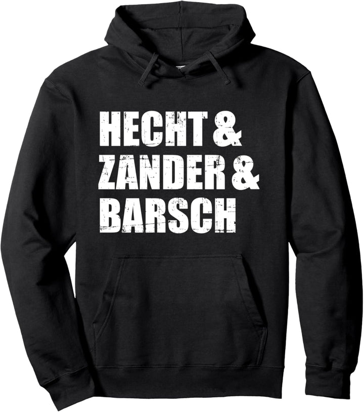 Angeln Hecht Zander und Barsch Pullover Hoodie