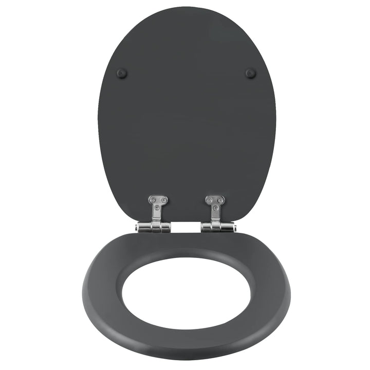 eSituro Toilettendeckel mit Absenkautomatik Holz, WC Sitz mit Quick-Release-Funktion für leichte Rei