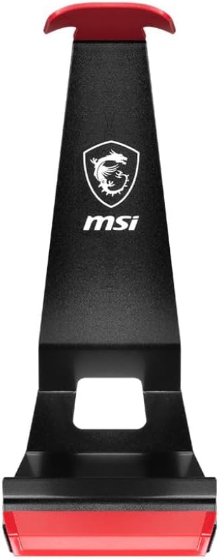 MSI Immerse HS01 Gaming Headset Ständer (Metall, 175 x 103 x 245 mm, schwarz rot) ohne Ladefunktion