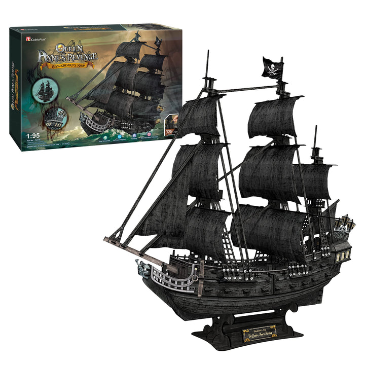 3D Puzzle Queen Anne's Revenge - 3 D Puzzle Für Kinder | 3D Puzzle Erwachsene | Modellbausatz Erwach