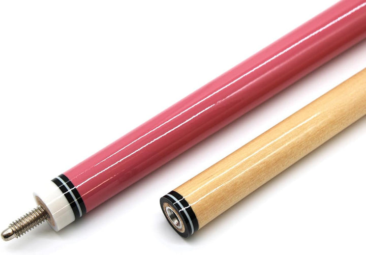 Billard Queue Set Komplettset Pink, 148cm Queue mit Köcher, Handschuh und Kreide