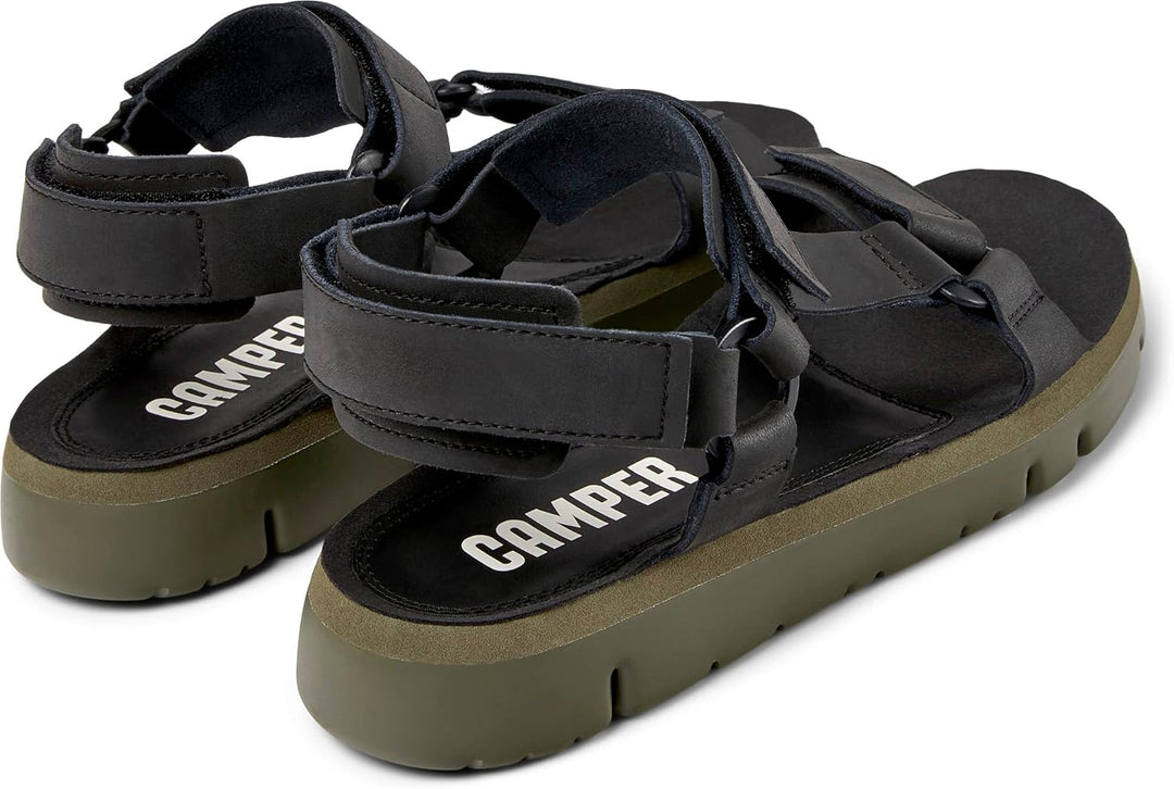 Camper Herren Oruga K100416 Sandal 39 EU Schwarz 020, 39 EU Schwarz 020