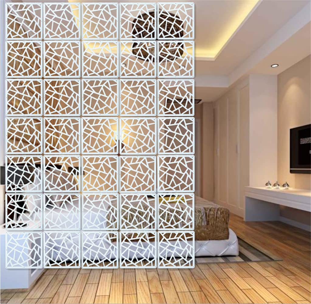 12 Stück/Set Weiss Hängende Raumteiler Bildschirme DIY Panel Bildschirme Trennwand Wandteiler Raum D