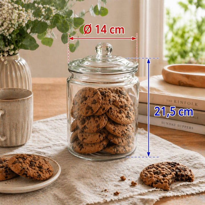 APS 82251 Vorratsglas „Classic“ – Hochwertiger Glasbehälter zur Aufbewahrung mit 2,0 Liter Fassungsv