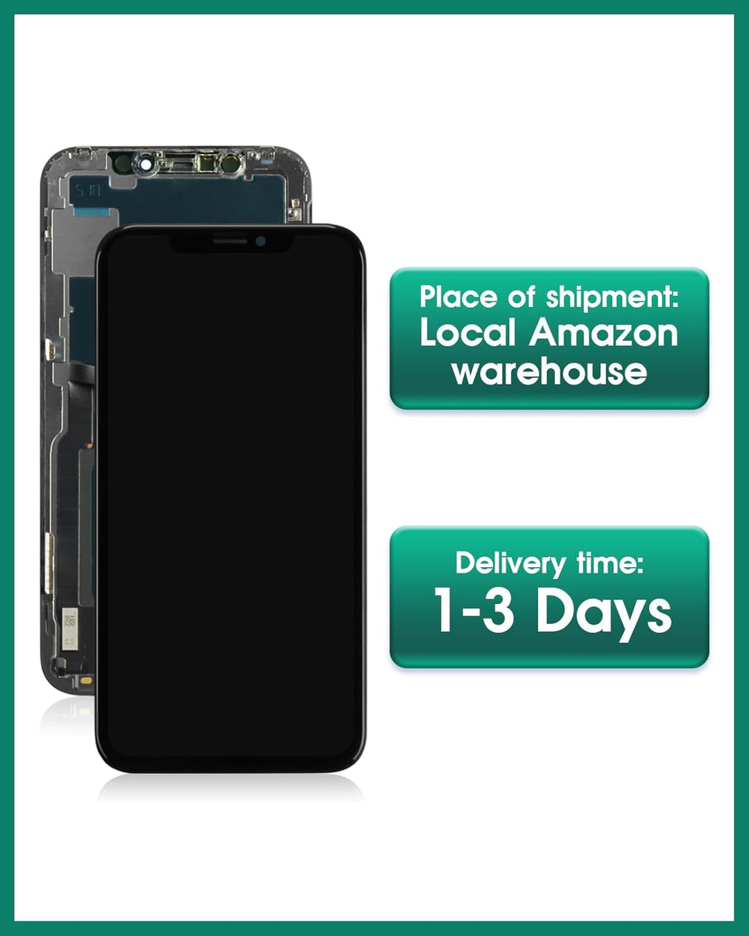 SRJTEK Für iPhone 13 Bildschirm Ersatz für iPhone 13 LCD Bildschirm Ersatz A2633 LCD Display A2482 T