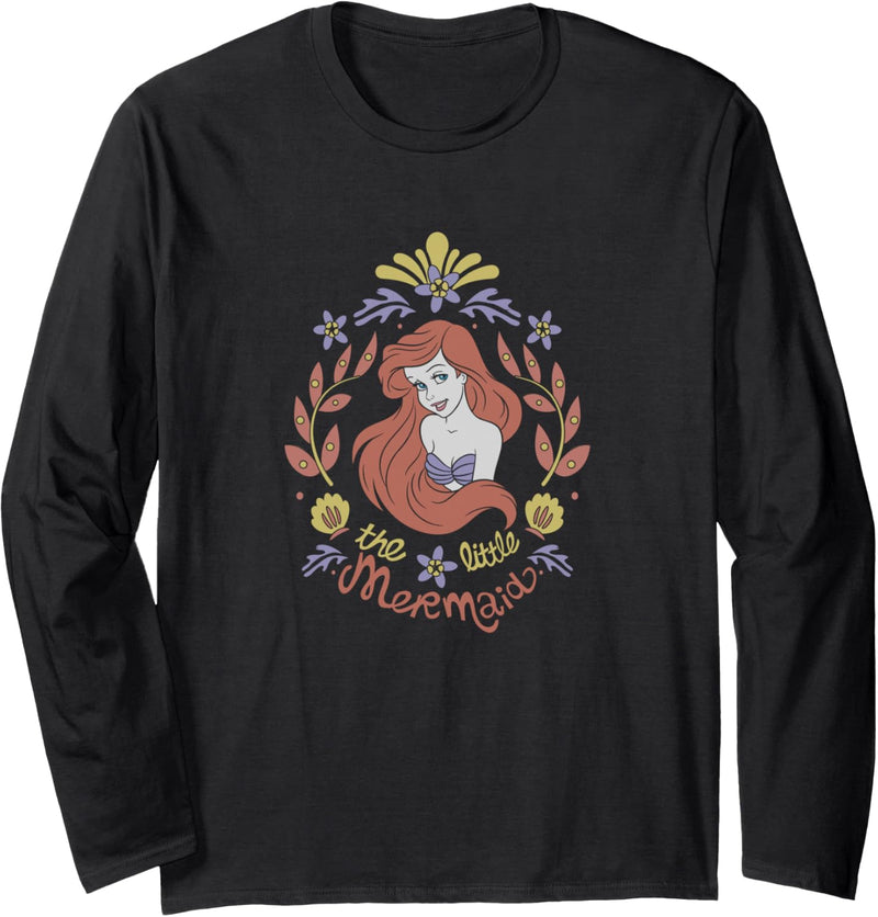 Disney The Little Mermaid Ariel Retro Portrait Langarmshirt