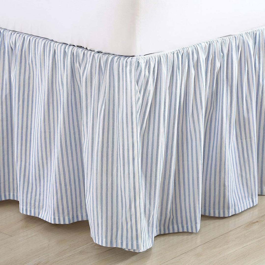 Laura Ashley Home - Bettvolant aus Baumwolle, mit Rüschen, leichte Heimdekoration mit klassischem St