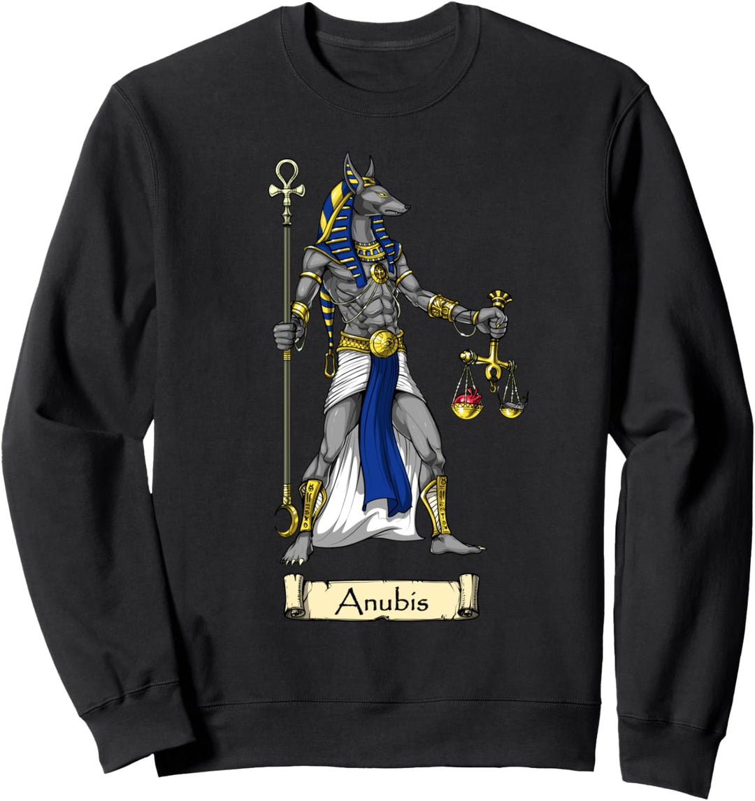 Anubis ägyptische Gott Mythologie Ägypten Altägyptische Sweatshirt