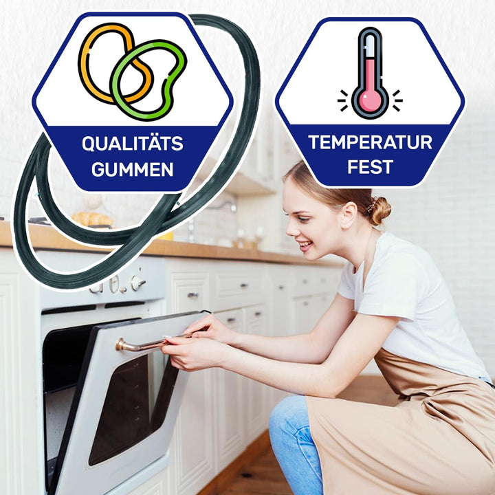 Backofen Dichtungsgummi 410x330 mm mit 4 Haken mit dem Originalcode 8065348 80445572 Backofen Dichtu