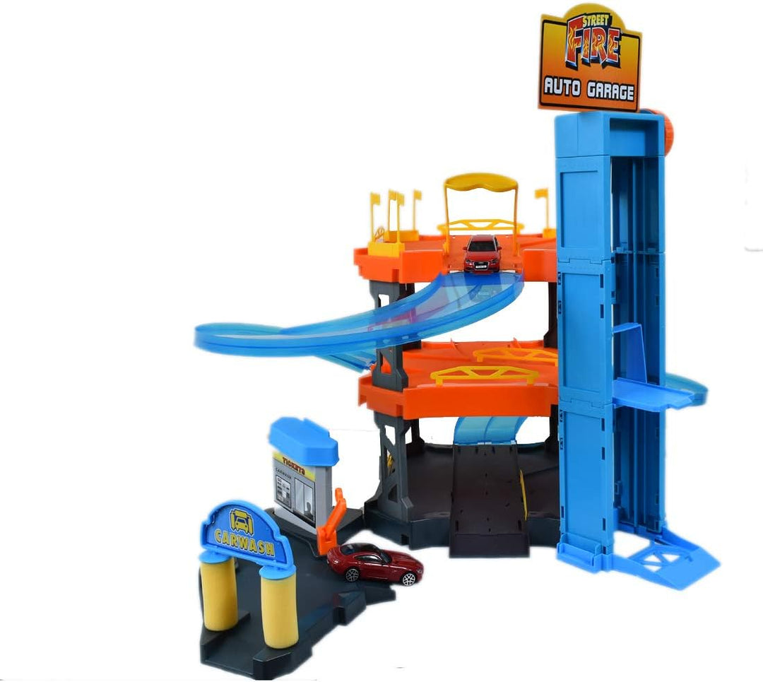 Bburago 15630361 - Playset Autogarage inklusive 2 Autos