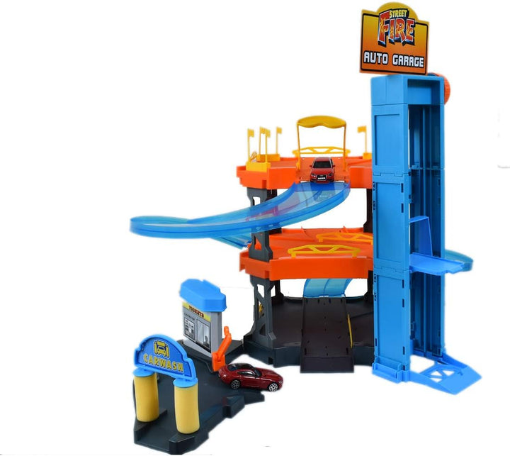 Bburago 15630361 - Playset Autogarage inklusive 2 Autos