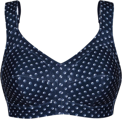 SUSA BH Damen Prints ohne Bügel, BHS mit genähten Cups & seitlichen Stützblenden, Dessous mit optima