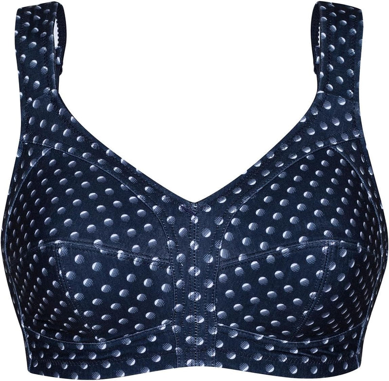 SUSA BH Damen Prints ohne Bügel, BHS mit genähten Cups & seitlichen Stützblenden, Dessous mit optima
