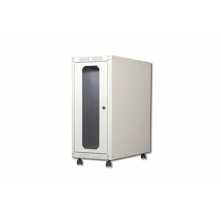 DIGITUS PC-Schrank - IP20 - Abschliessbar - Auf Rollen - Innenabmessungen 583x246x550 mm - Passive B