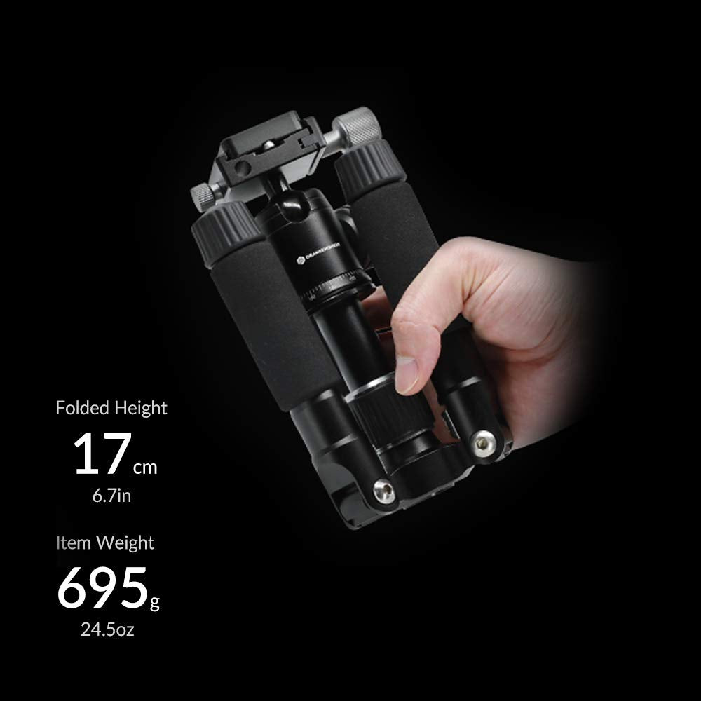 Stativ 50 V (Schwenkstange, Smartphone-Halterung im Lieferumfang enthalten), 50,8 cm (20 Zoll), leic