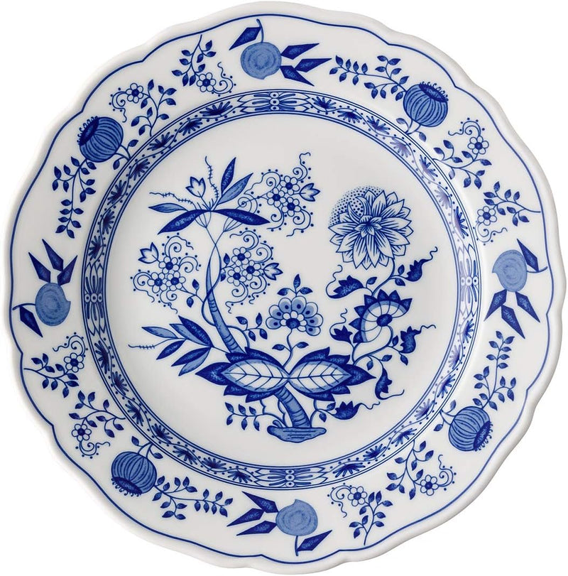 Hutschenreuther Blau Zwiebelmuster Speiseteller 25 cm Fahne