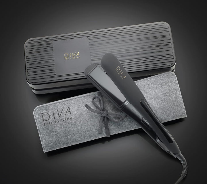 Diva Pro Styling Wide Digital Styler - Extrabreite Keramikplatten - Gleichmässige Hitzeverteilung -