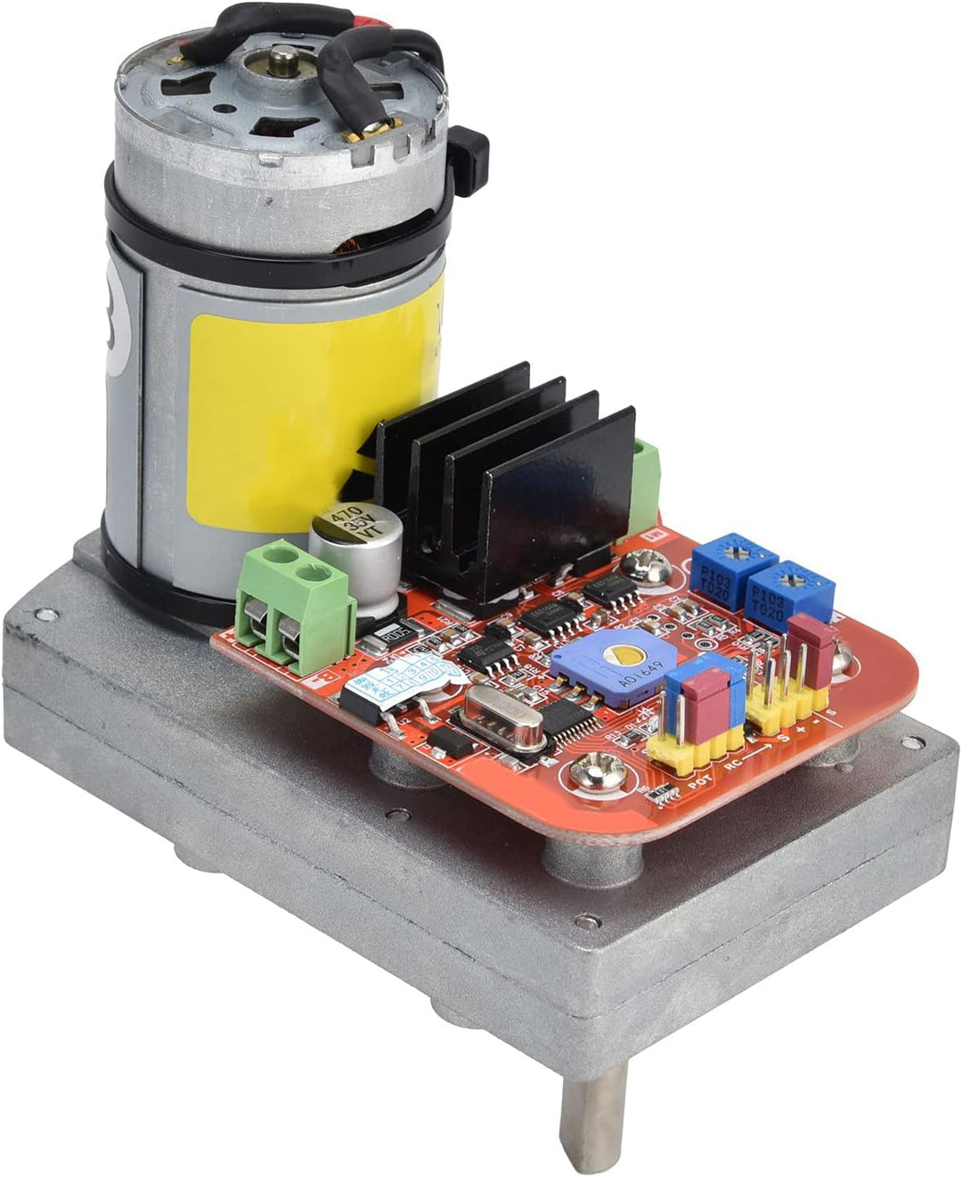 Servomotor, Aluminiumlegierung Roboter-Servomotor Hohes Drehmoment 380kg 24V, Kompatibel mit Remote-