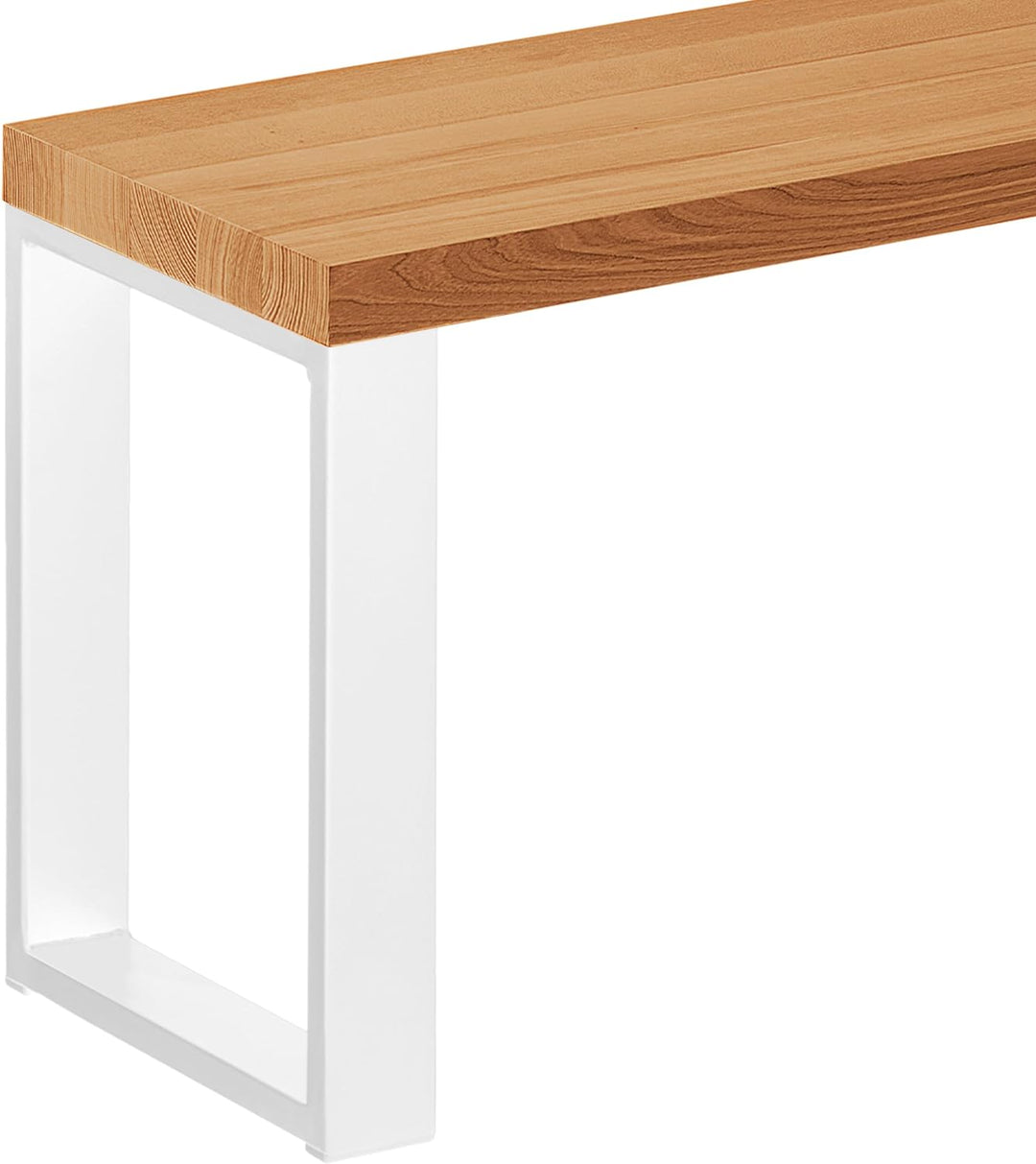 LAMO Manufaktur Sitzbank Esszimmer Holzbank 30x60x47 cm, Möbelfüsse Simple Weiss/Rustikal, LSB-01-A-