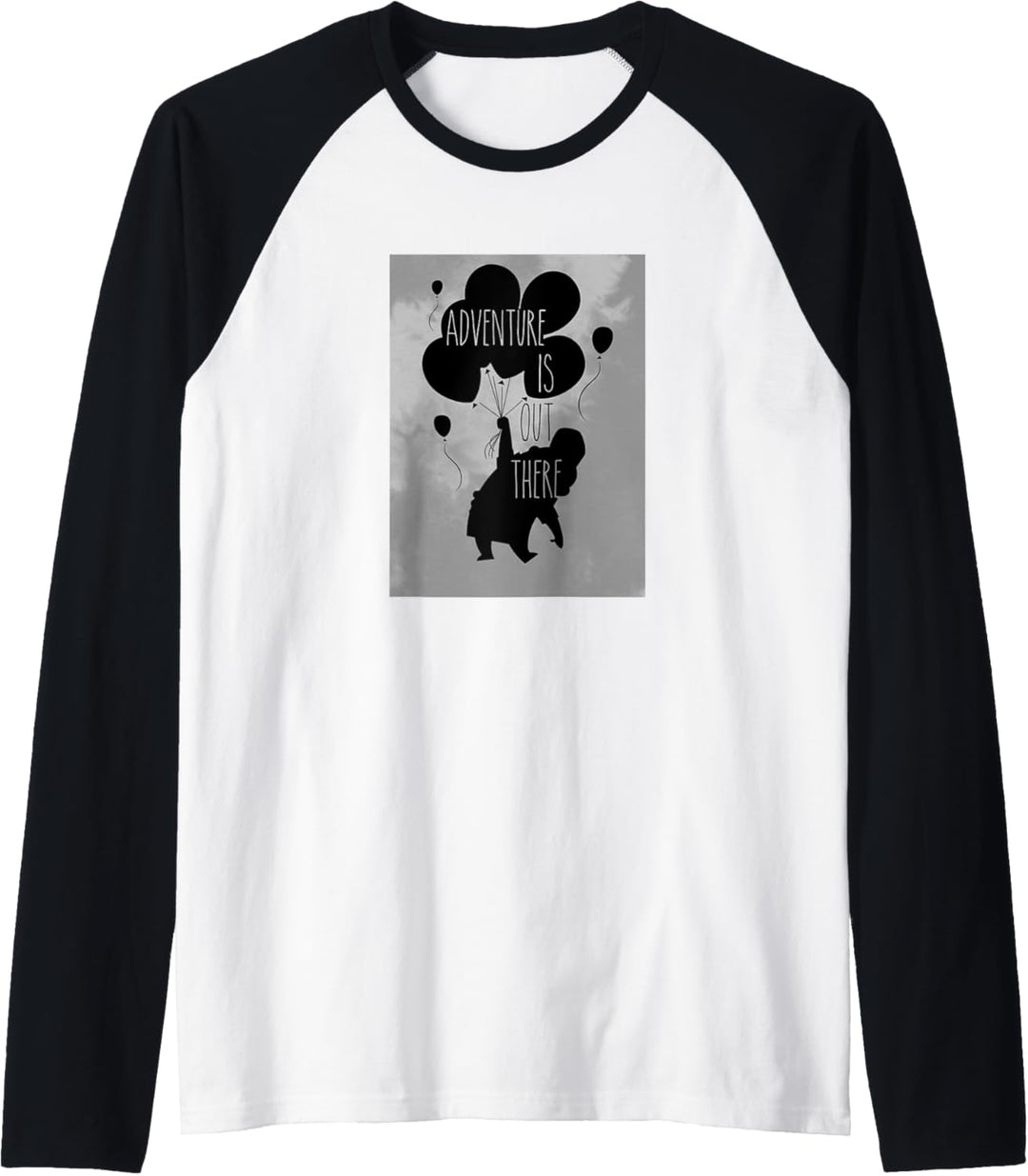 Disney Pixar Up Russell Balloon Silhouette Raglan