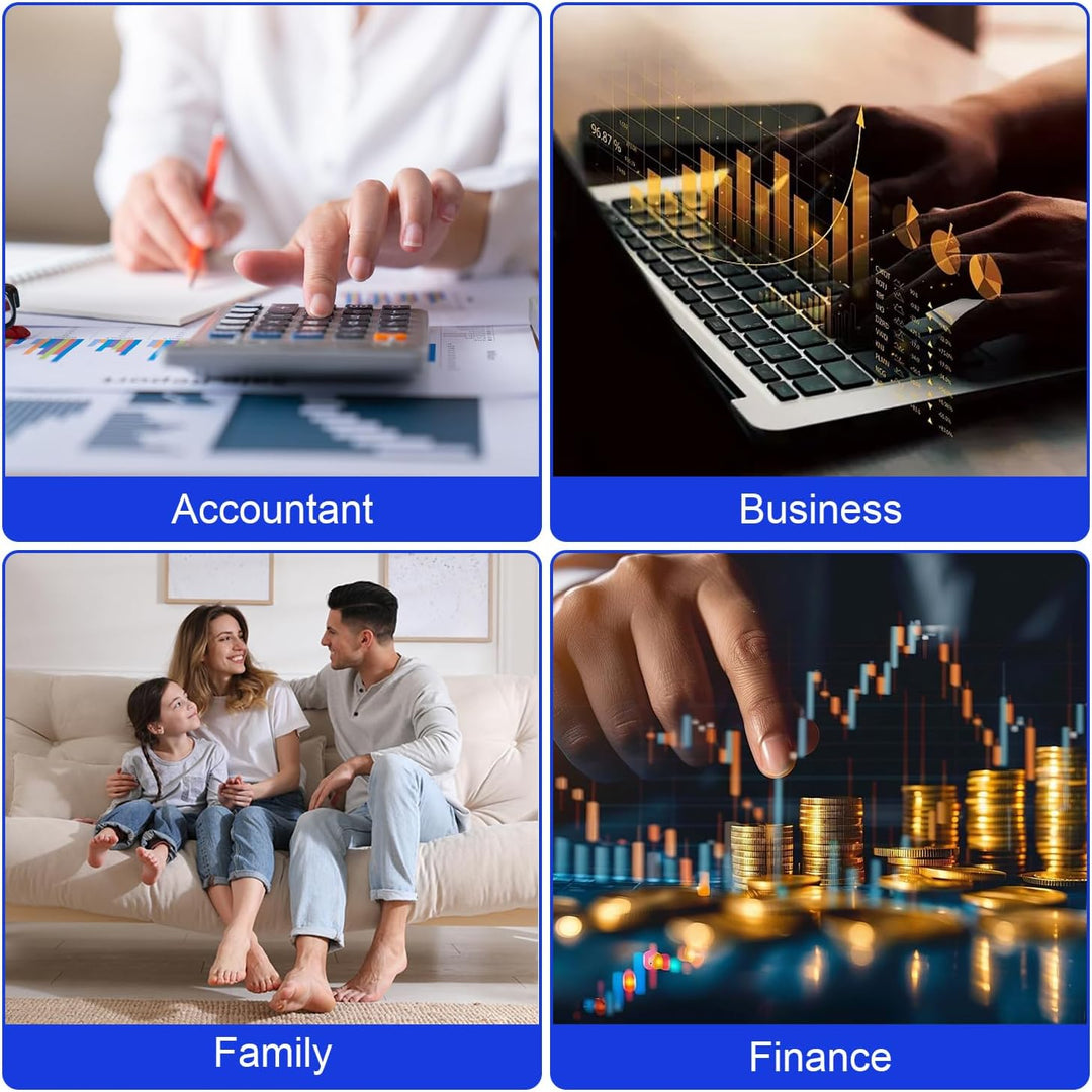 2-in-1 Ziffernblock mit Taschenrechner, 34 Leise Tasten Bluetooth 5.0&2.4G Numpad für Windows/Mac/iO