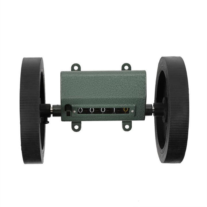 Mechanische Längenzähler Meter Counter Rolling Wheel 5 Stellen 0-9999,9m zum Zählen Messlänge, Max.