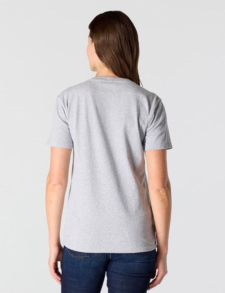 Carhartt Bekleidung Logo T-Shirt grün XS Grau Meliert, XS Grau Meliert